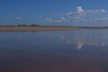 The north Devon coast is an easy drive away - miles of sandy beaches.