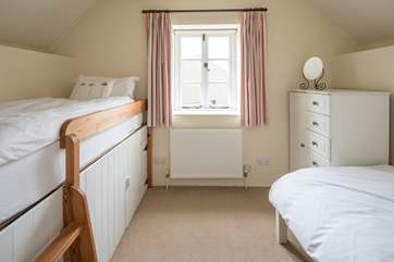 Bedroom 2 is such a lovely room, and a real favourite with the younger members of the group and the captains bunk is such an adventure.