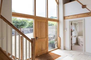 The family bedroom can be viewed to the left of the front door.