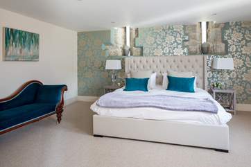 The spacious master bedroom has a comfy 6ft super King size bed and en suite shower-room.