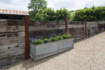 Lovely features in the outside seating area.
