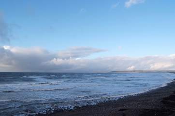 The beach at Westard Ho! is a venue for surfing and kite surfing competitions.