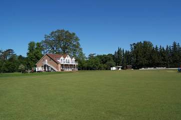 Stroll up the lane to watch a cricket match! A glorious way to spend a lazy afternoon.