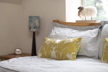 Lie in bed and listen to peace and quiet - with some birdsong and sometimes sheep in the meadow to set the scene.