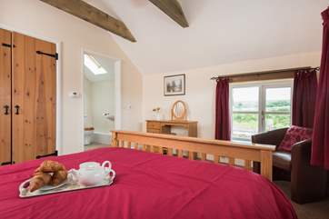 The first floor bedroom has the en-suite shower room.