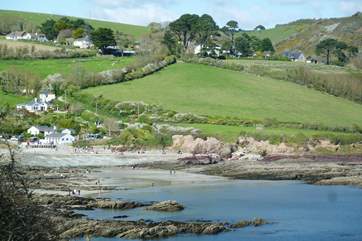 Looking back at Talland Bay.