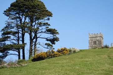 There is a lovely cliff walk up to the ancient church.