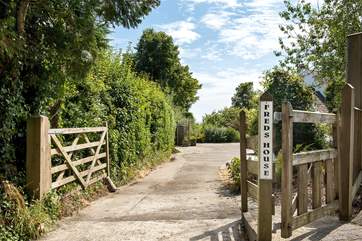 The driveway to Fred's House