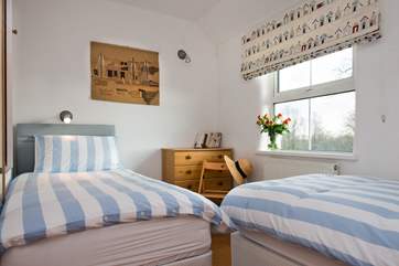 The twin bedroom.