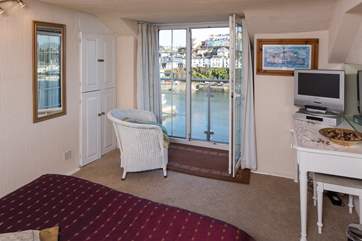 Harbour views from the top floor double bedroom.