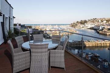 Wonderful views from the large terrace on the ground floor.