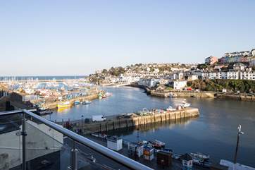 Always something to watch in the harbour and the bay beyond.