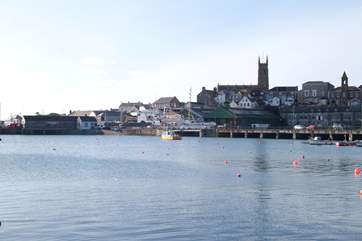 Penzance harbour is just a short walk from Bumble Bee Cottage.