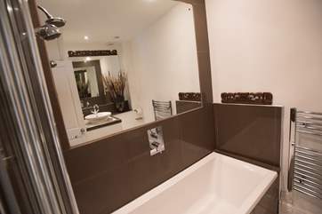 The bathroom.