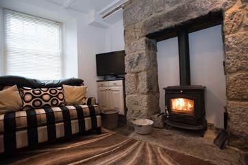 A roaring wood-burner to keep you warm.
