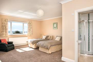 Bedroom 3 also has wonderful views out to sea