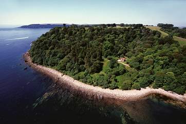 Lady Emma's Cottage sits alone in a stunning landscape.