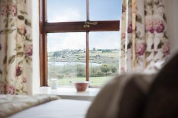 Both bedrooms have wonderful countryside views towards the reservoir.