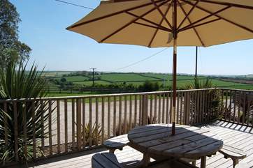 The view from the timber deck.