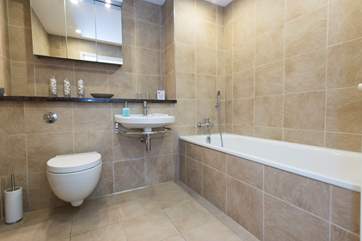 The bathroom.