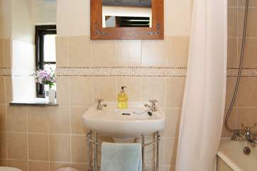 The bathroom.