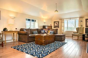 Plenty of room to relax at the end of a busy day exploring the delights of North Cornwall