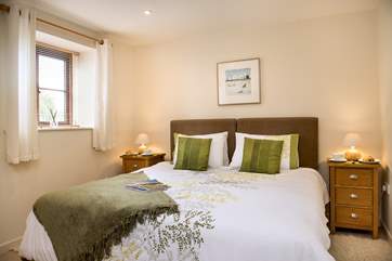 Bedroom Two can either be made up as a kingsize double or twin beds.