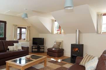 The open plan living-room is on the first floor.