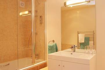 The bathroom.