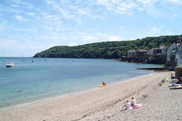 Cawsand beach is very sheltered.