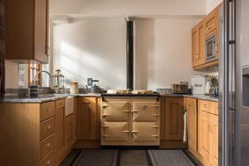 The lovely Heritage range cooker (just like an Aga but made in Cornwall).