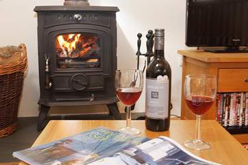 The cosy wood-burner will warm the cool evenings.