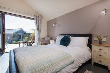 The double bedroom is at the front of the cottage.