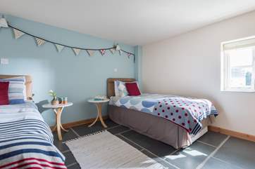 The twin bedroom.
