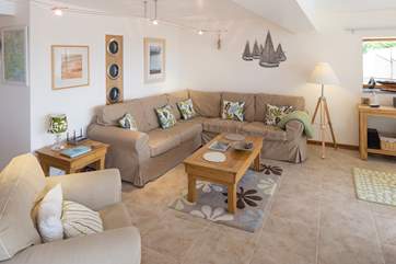 Comfortable sofas.