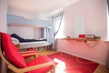 The ground floor bedroom.