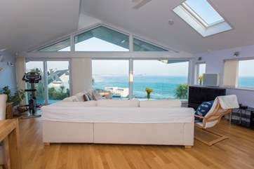 The lovely open plan living-area.