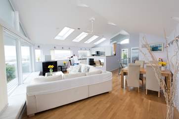 The dining-area is on the right.