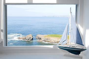 Fabulous sea views from the front of the house.