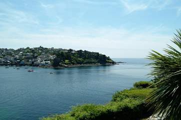 A view from Polruan over to Fowey.