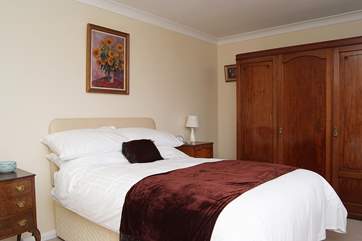 Bedroom 1 has stunning views of Mount's Bay and 'The Mount'.