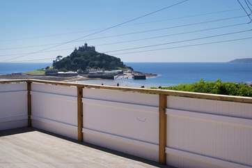 Enjoy the view of St Michael's Mount from the small garden.
