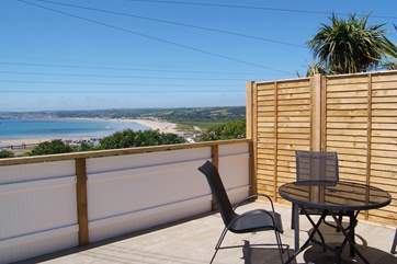 Enjoy the fabulous views whilst dining al fresco.