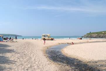Harlyn beach just down the road.
