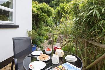 A delightful spot for afternoon tea.