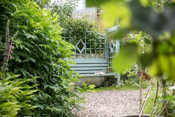 There is a wonderfully private garden tucked behind Little Woodlands.
