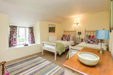 The twin beds are comfy 3ft singles so great for adults as well as for children.