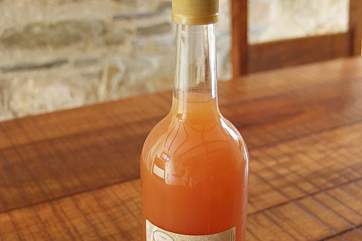 The Owners press their own apple juice.