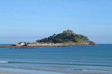 St Michael's Mount in Marazion is just three miles away.