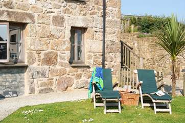 The Long Barn is a perfect spot to sit out and enjoy the peaceful surroundings.